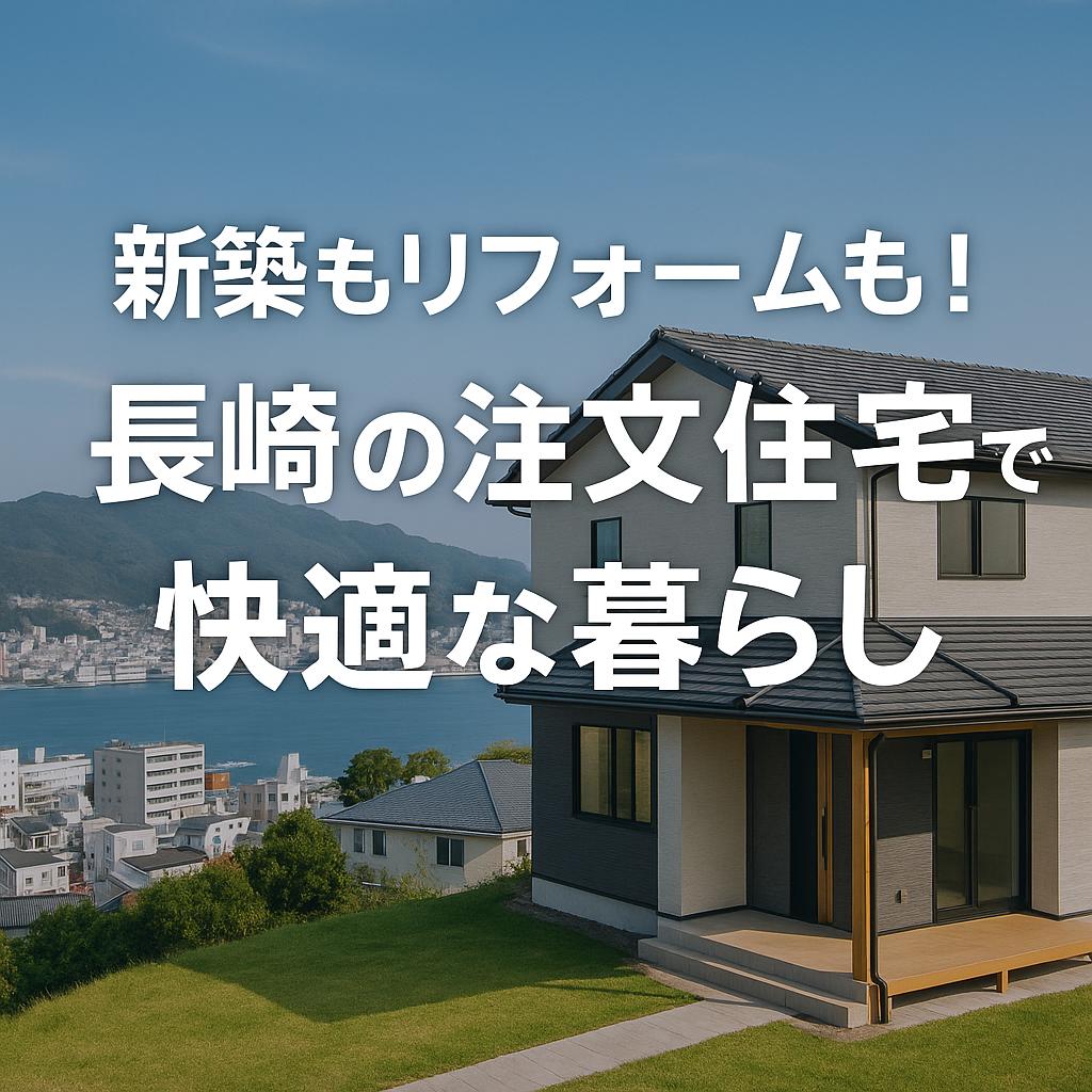 新築もリフォームも！長崎の注文住宅で快適な暮らし