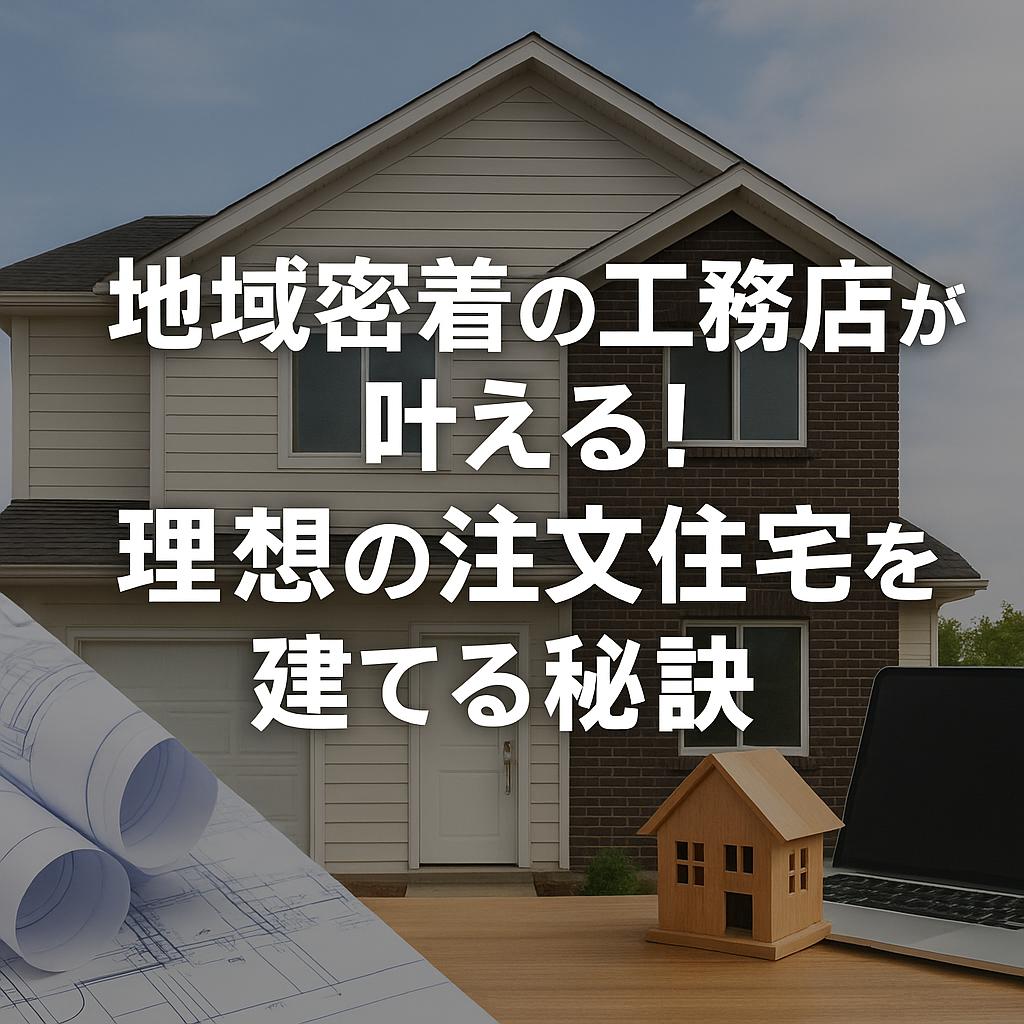 地域密着の工務店が叶える！理想の注文住宅を建てる秘訣