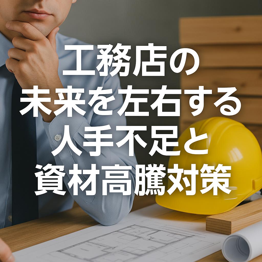工務店の未来を左右する人手不足と資材高騰対策