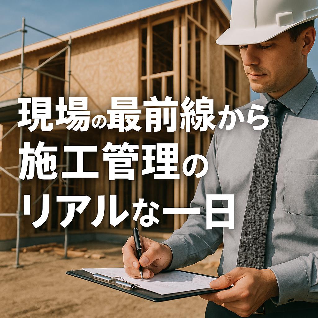 現場の最前線から！施工管理のリアルな一日