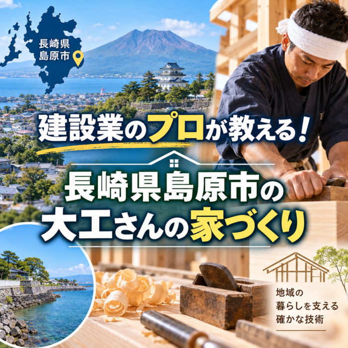 建設業のプロが教える！長崎県島原市の大工さんの家づくり